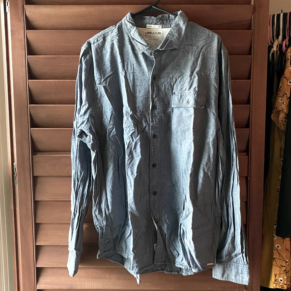 LAMB & FLAG Long Sleeve Button Down